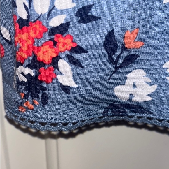 Tucker + Tate Blue Floral Romper - Picture 7 of 8